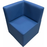 Угловая секция Мягкий офис Ритм синяя РТ801СН