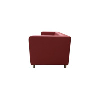 Диван Мягкий офис Аполло Люкс трехместный красный АПЛЮ301КР