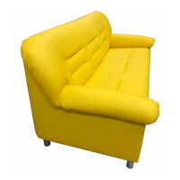 Диван Мягкий офис с механизмом трехместный желтый МО301ЖЛТ_MH