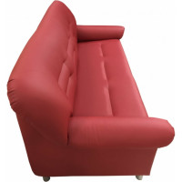 Диван Мягкий офис с механизмом трехместный красный МО301КР_MH