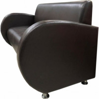 Диван Мягкий офис Классик двухместный коричневый КЛ203КОР