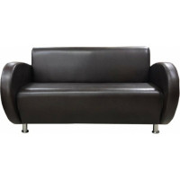 Диван Мягкий офис Классик двухместный коричневый КЛ203КОР