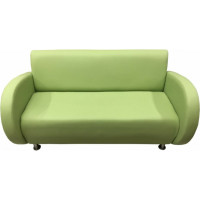 Диван Мягкий офис Классик двухместный салатовый КЛ201СЛТ