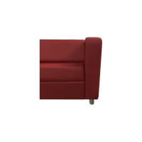 Диван Мягкий офис Аполло четырехместный красный АП401КР
