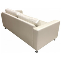 Диван Мягкий офис Ватсон трехместный серебристый ВТС306СРБ