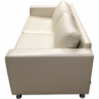 Диван Мягкий офис Ватсон трехместный серебристый ВТС306СРБ