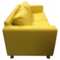 Диван Мягкий офис Ватсон трехместный желтый ВТС301ЖЛТ