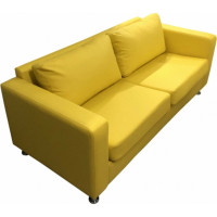 Диван Мягкий офис Ватсон трехместный желтый ВТС301ЖЛТ