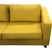Диван Мягкий офис Ватсон трехместный желтый ВТС301ЖЛТ