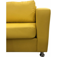 Диван Мягкий офис Ватсон трехместный желтый ВТС301ЖЛТ