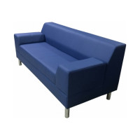 Диван Мягкий офис Флагман трехместный синий ФЛ301СН