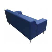 Диван Мягкий офис Флагман трехместный синий ФЛ301СН