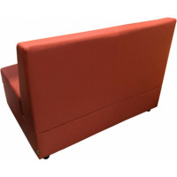 Секция дивана Мягкий офис Кардинал двухместная оранжевая КРД601ОР