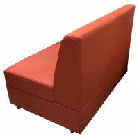 Секция дивана Мягкий офис Кардинал двухместная оранжевая КРД601ОР