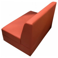 Секция дивана Мягкий офис Кардинал двухместная оранжевая КРД601ОР