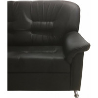 Диван Мягкий офис Премьер с механизмом трехместный черный ПРМ301ЧН_MH