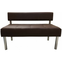 Секция дивана Мягкий офис Сатурн двухместная шоколадная СТР601ШК