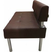 Секция дивана Мягкий офис Сатурн двухместная шоколадная СТР601ШК