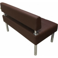 Секция дивана Мягкий офис Сатурн двухместная шоколадная СТР601ШК