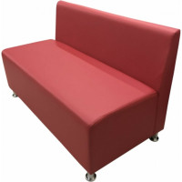 Секция дивана Мягкий офис Клерк двухместная красная КЛК601КР
