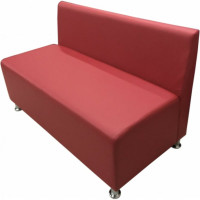 Секция дивана Мягкий офис Клерк двухместная красная КЛК601КР