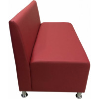 Секция дивана Мягкий офис Клерк двухместная красная КЛК601КР