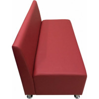 Секция дивана Мягкий офис Клерк двухместная красная КЛК601КР