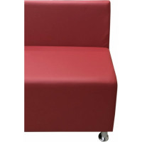 Секция дивана Мягкий офис Клерк двухместная красная КЛК601КР