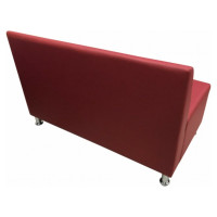 Секция дивана Мягкий офис Клерк двухместная красная КЛК601КР