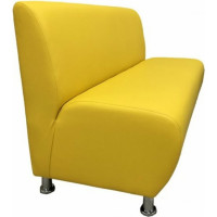 Секция дивана Мягкий офис Классик двухместная желтая КЛ601ЖЛТ