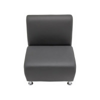 Секция дивана Мягкий офис Классик одноместная серая КЛ501СР