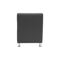 Секция дивана Мягкий офис Классик одноместная серая КЛ501СР