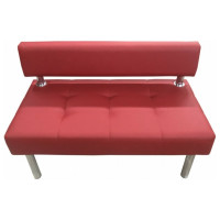 Секция дивана Мягкий офис Сатурн двухместная красная СТР601КР