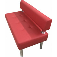 Секция дивана Мягкий офис Сатурн двухместная красная СТР601КР