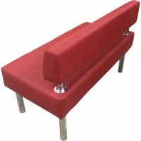 Секция дивана Мягкий офис Сатурн двухместная красная СТР601КР