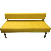 Секция дивана Мягкий офис Сатурн трехместная желтая СТР701ЖЛТ