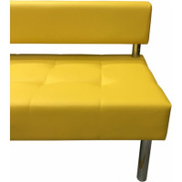 Секция дивана Мягкий офис Сатурн трехместная желтая СТР701ЖЛТ