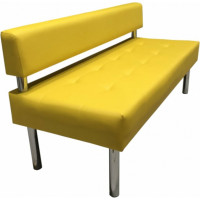 Секция дивана Мягкий офис Сатурн трехместная желтая СТР701ЖЛТ