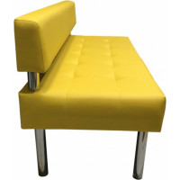 Секция дивана Мягкий офис Сатурн трехместная желтая СТР701ЖЛТ