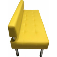 Секция дивана Мягкий офис Сатурн трехместная желтая СТР701ЖЛТ