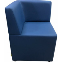 Угловая секция Мягкий офис Ритм синяя РТ801СН