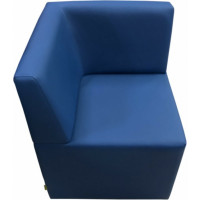 Угловая секция Мягкий офис Ритм синяя РТ801СН