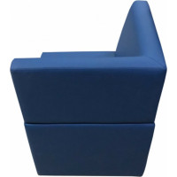 Угловая секция Мягкий офис Ритм синяя РТ801СН