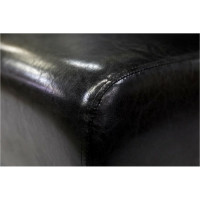 Секция дивана Мягкий офис Классик двухместная черная КЛ602ЧН