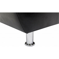 Секция дивана Мягкий офис Классик двухместная черная КЛ602ЧН