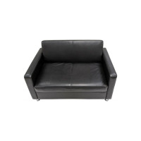Диван Мягкий офис Офис Классик Мини с механизмом двухместный черный ОКМН203ЧН_MH