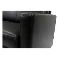 Диван Мягкий офис Офис Классик Мини с механизмом двухместный черный ОКМН203ЧН_MH