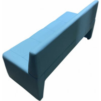 Диван Мягкий офис Ритм трехместный голубой РТ301ГЛ