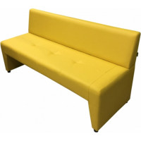 Диван Мягкий офис Ритм трехместный желтый РТ301ЖЛТ