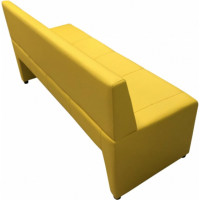 Диван Мягкий офис Ритм трехместный желтый РТ301ЖЛТ